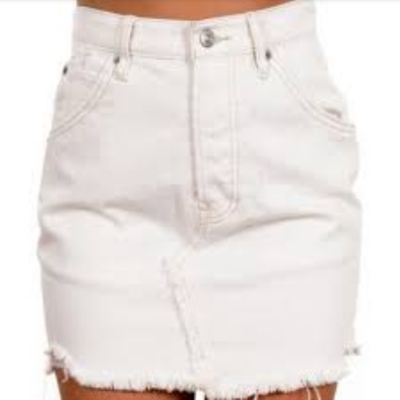 Free People Brea Cut Off Skirt - Picture 3 of 9